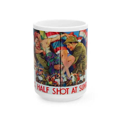 Half Shot At Sunrise, RKO Exhibitor's Book (1929 - 1930) - White Coffee Mug 15oz - Go Mug Yourself