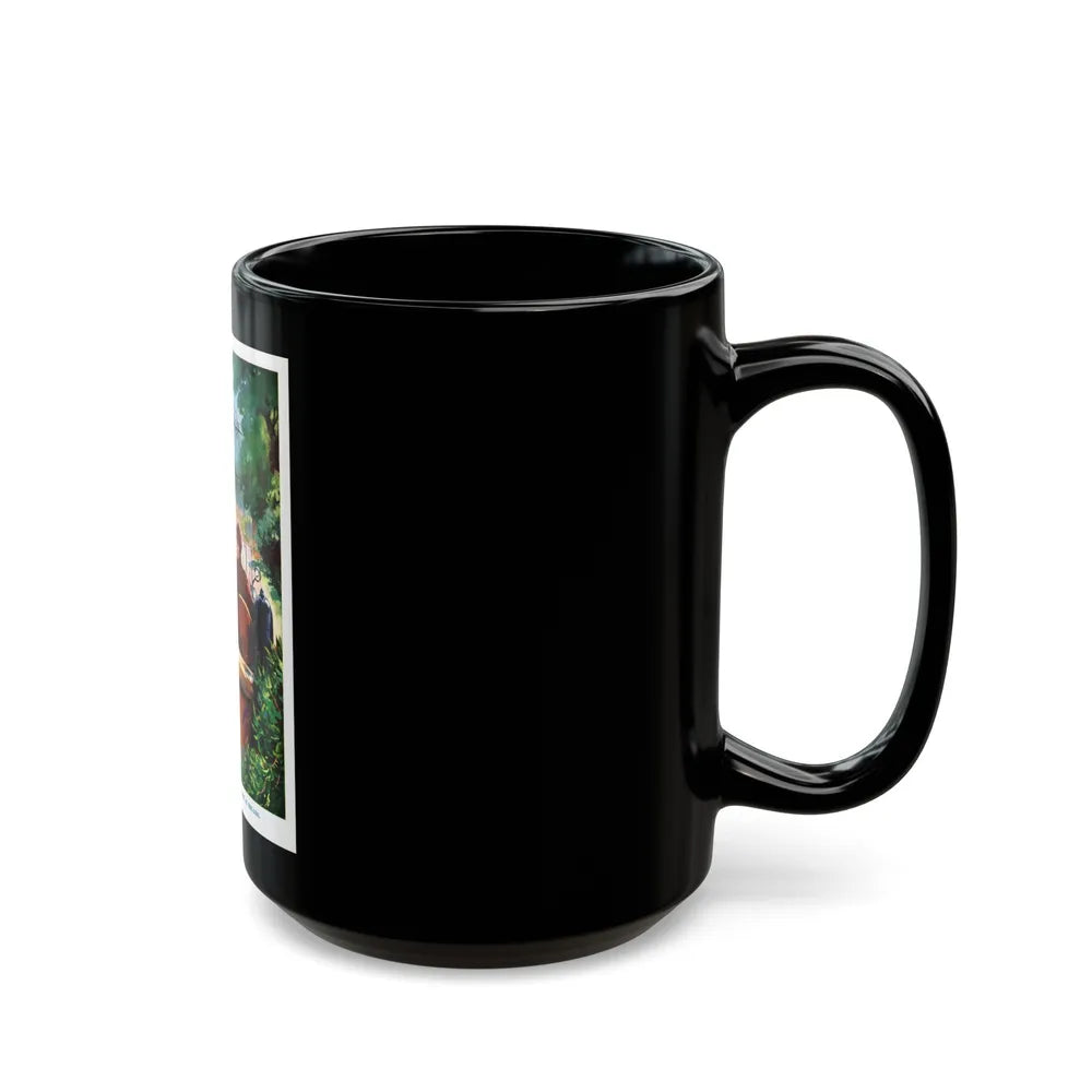 half turning, he aimed a savage blow at the girl - Black Coffee Mug-Go Mug Yourself