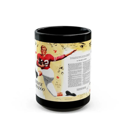Halfback Hoodoo, Collier's, October 11, 1952 - Black Coffee Mug 15oz - Go Mug Yourself