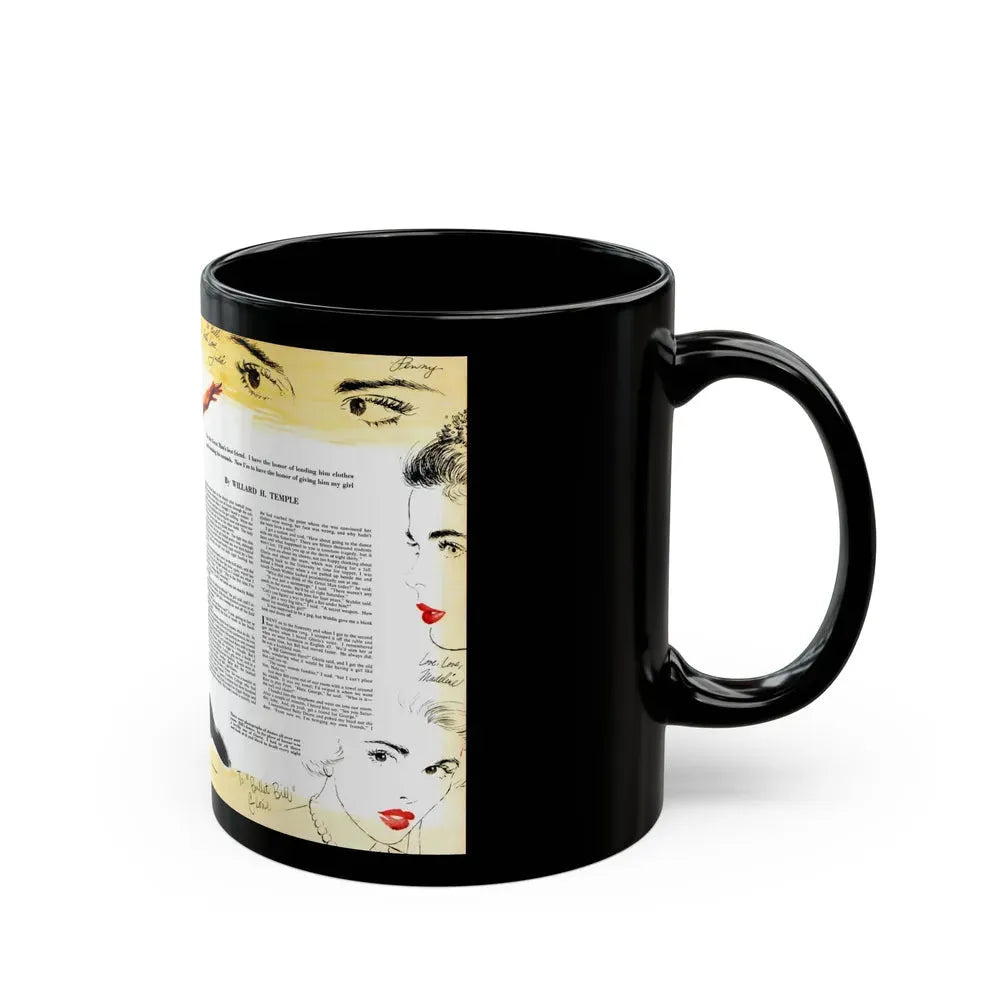 Halfback Hoodoo, Collier's, October 11, 1952 - Black Coffee Mug - Go Mug Yourself
