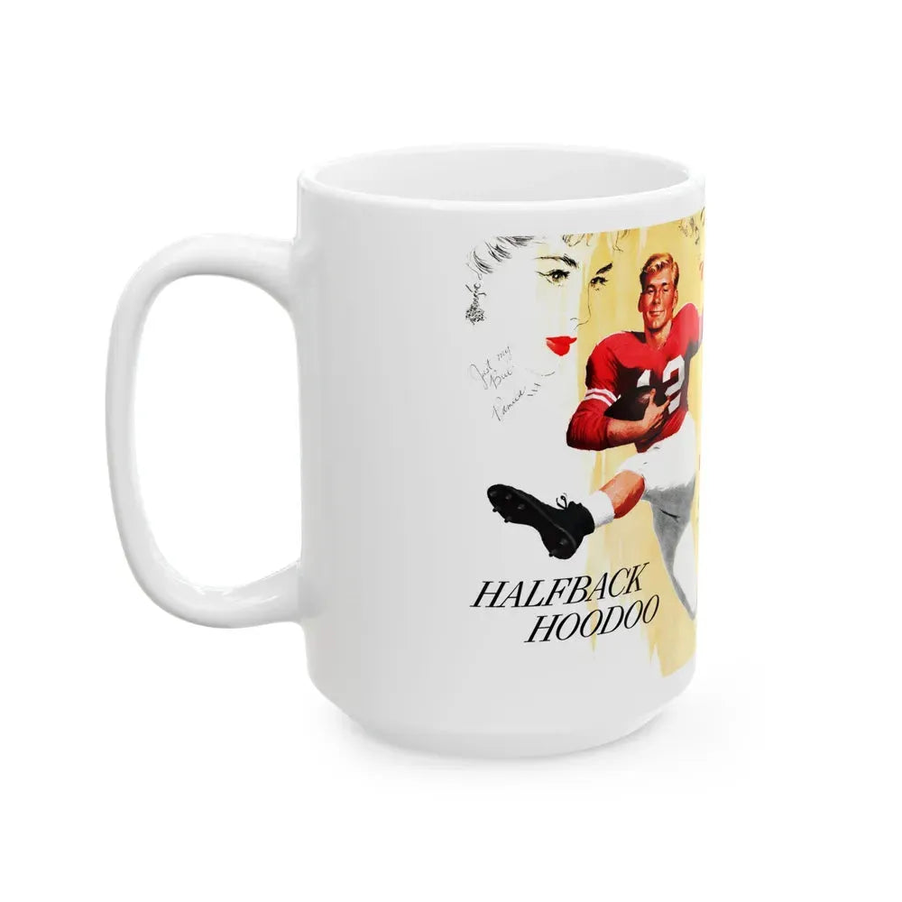 Halfback Hoodoo, Collier's, October 11, 1952 - White Coffee Mug - Go Mug Yourself