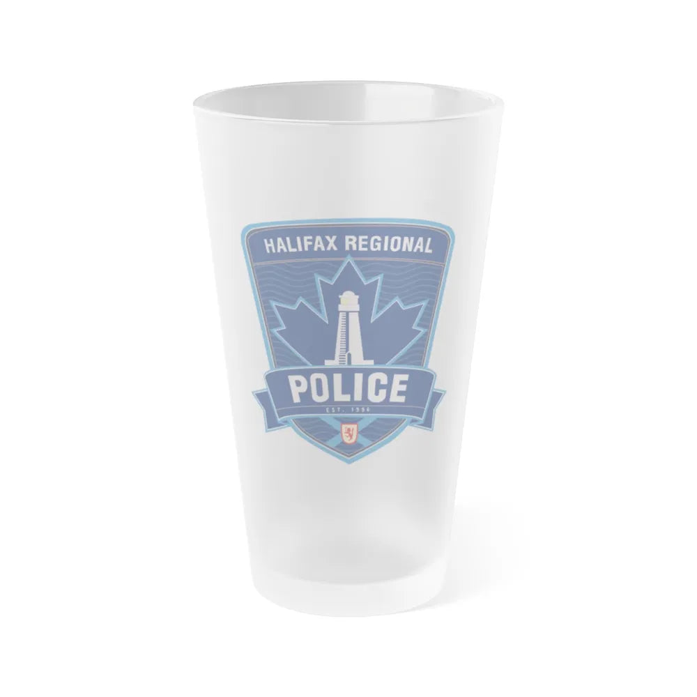 Halifax Regional Police - Frosted Pint Glass 16oz-16oz-Frosted-Go Mug Yourself