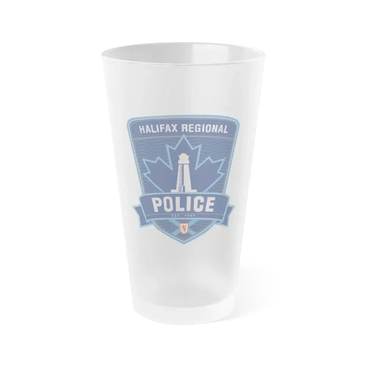 Halifax Regional Police - Frosted Pint Glass 16oz 16oz Frosted - Go Mug Yourself