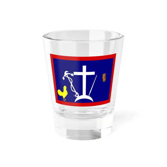Halkidiki flag 1821 (Greece) Shot Glass 1.5oz 1.5oz - Go Mug Yourself