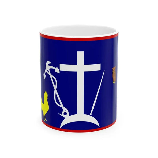 Halkidiki flag 1821 (Greece) White Coffee Mug 11oz - Go Mug Yourself