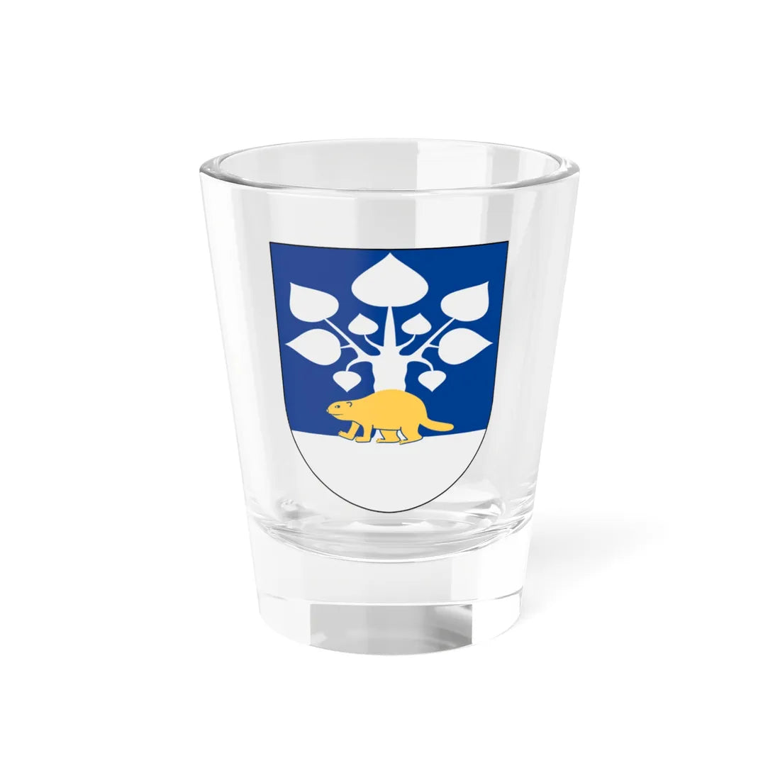 Hallen vapen (Sweden) (Coat of Arms) Shot Glass 1.5oz 1.5oz - Go Mug Yourself