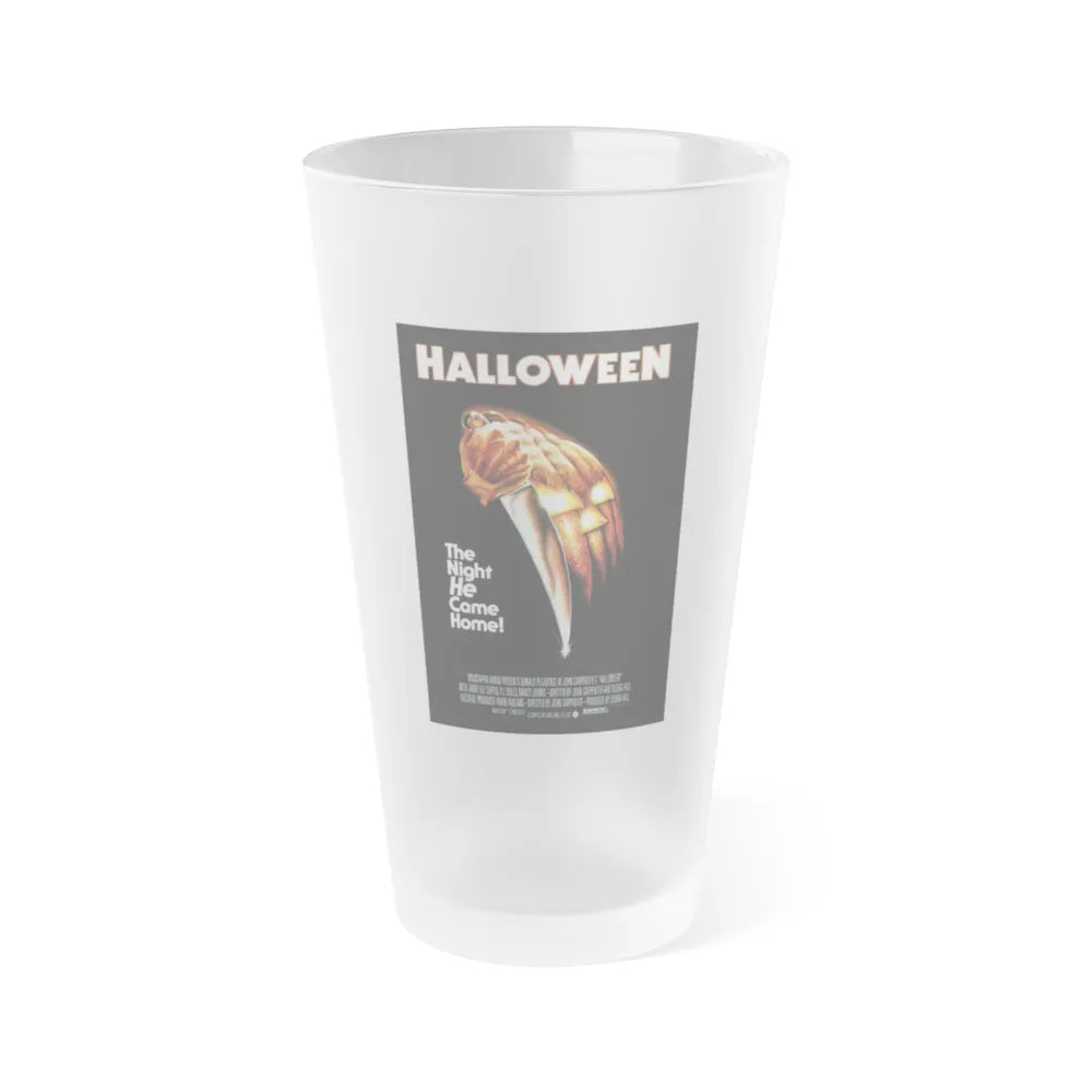 HALLOWEEN 1978 Movie Poster - Frosted Pint Glass 16oz-16oz-Frosted-Go Mug Yourself