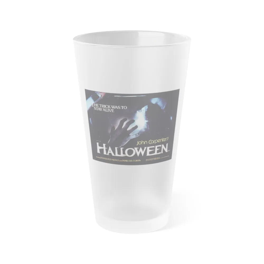 HALLOWEEN (2) 1978 Movie Poster - Frosted Pint Glass 16oz-16oz-Frosted-Go Mug Yourself