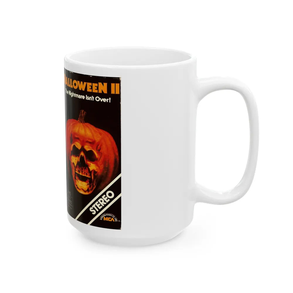 HALLOWEEN 2 (VHS COVER) - White Coffee Mug-Go Mug Yourself