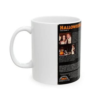 HALLOWEEN 2 (VHS COVER) - White Coffee Mug-Go Mug Yourself