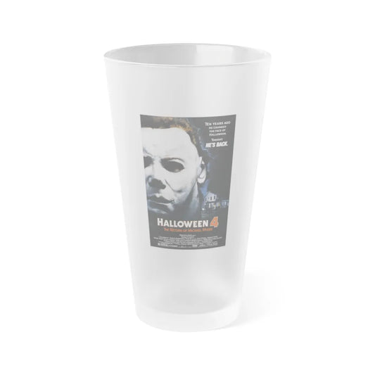 HALLOWEEN 4 1988 Movie Poster - Frosted Pint Glass 16oz-16oz-Frosted-Go Mug Yourself