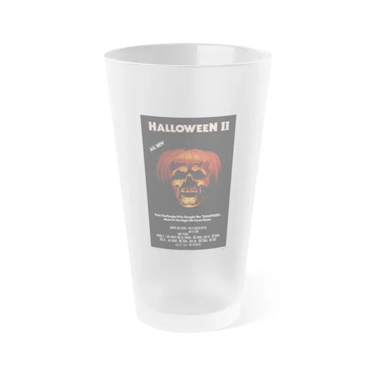 HALLOWEEN II 1981 Movie Poster - Frosted Pint Glass 16oz 16oz Frosted - Go Mug Yourself