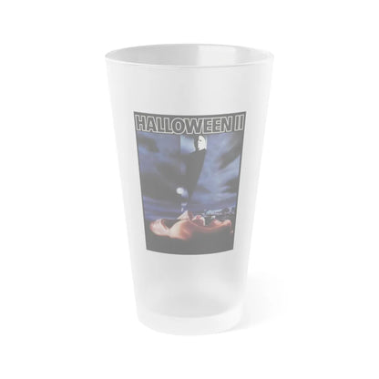 HALLOWEEN II (2) 1981 Movie Poster - Frosted Pint Glass 16oz-16oz-Frosted-Go Mug Yourself