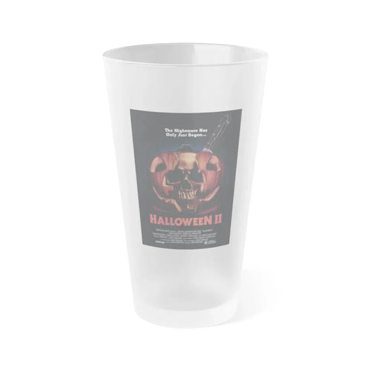HALLOWEEN II (SADISTART) 1981 Movie Poster - Frosted Pint Glass 16oz 16oz Frosted - Go Mug Yourself