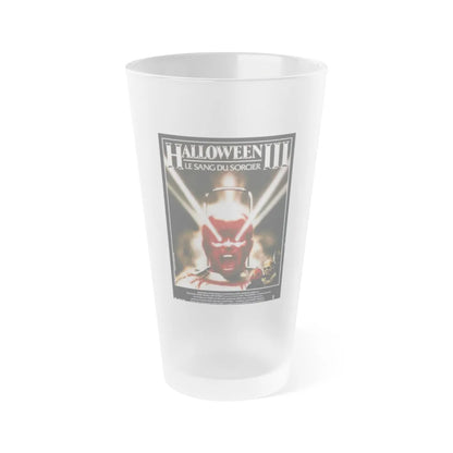 HALLOWEEN III (FRENCH) 1982 Movie Poster - Frosted Pint Glass 16oz-16oz-Frosted-Go Mug Yourself