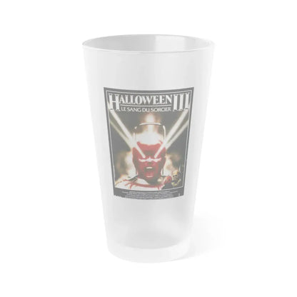 HALLOWEEN III (FRENCH) 1982 Movie Poster - Frosted Pint Glass 16oz 16oz Frosted - Go Mug Yourself