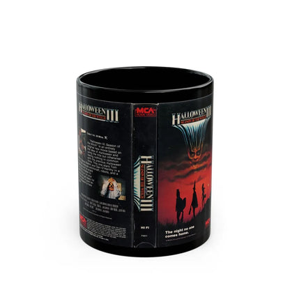 HALLOWEEN III SEASON OF THE WITCH (VHS COVER) - Black Coffee Mug-11oz-Go Mug Yourself