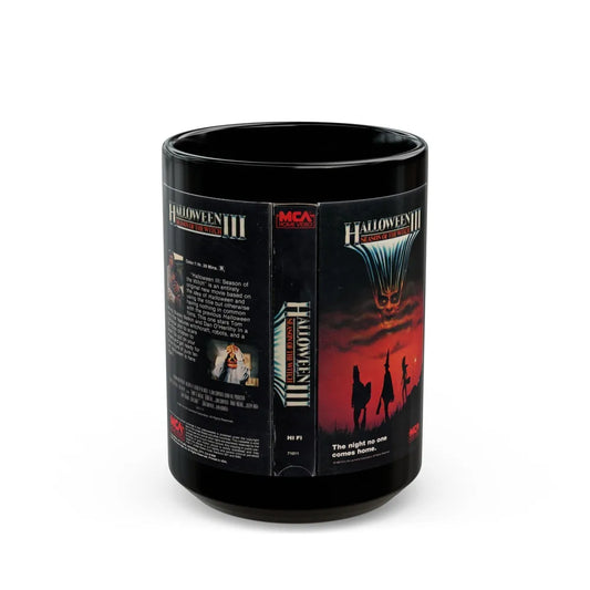 HALLOWEEN III SEASON OF THE WITCH (VHS COVER) - Black Coffee Mug-15oz-Go Mug Yourself