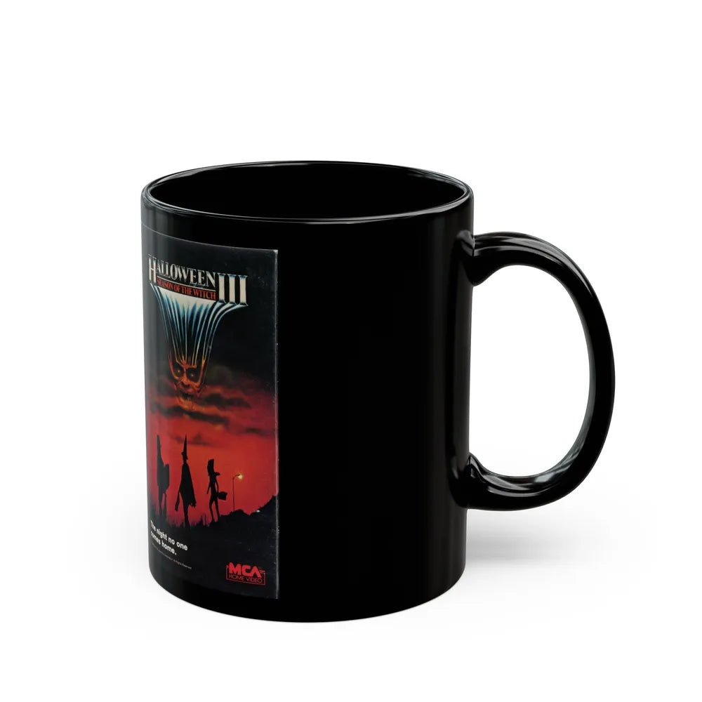 HALLOWEEN III SEASON OF THE WITCH (VHS COVER) - Black Coffee Mug-Go Mug Yourself