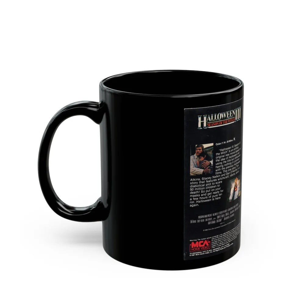 HALLOWEEN III SEASON OF THE WITCH (VHS COVER) - Black Coffee Mug-Go Mug Yourself