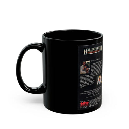 HALLOWEEN III SEASON OF THE WITCH (VHS COVER) - Black Coffee Mug-Go Mug Yourself