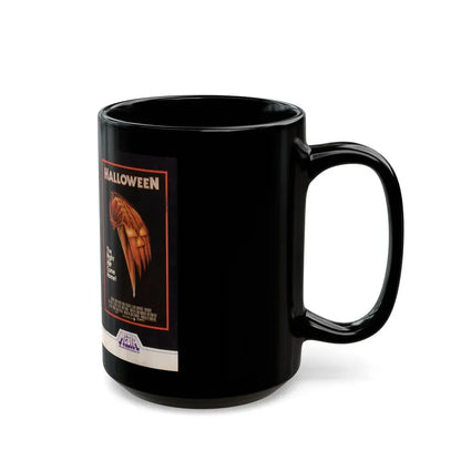 HALLOWEEN MEDIA HOME ENTERTAINMENT VHS (VHS COVER) - Black Coffee Mug - Go Mug Yourself