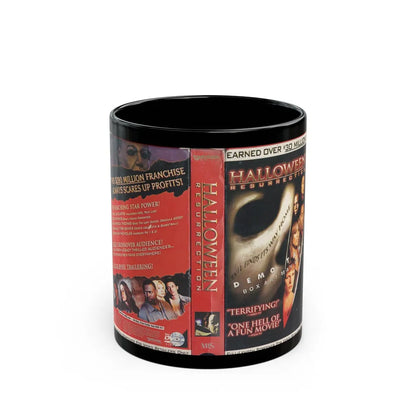 HALLOWEEN RESURRECTION DEMO TAPE SCREENER FOR RETAILERS ONLY (VHS COVER) - Black Coffee Mug-11oz-Go Mug Yourself