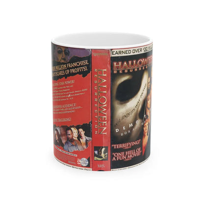 HALLOWEEN RESURRECTION DEMO TAPE SCREENER FOR RETAILERS ONLY (VHS COVER) - White Coffee Mug-11oz-Go Mug Yourself