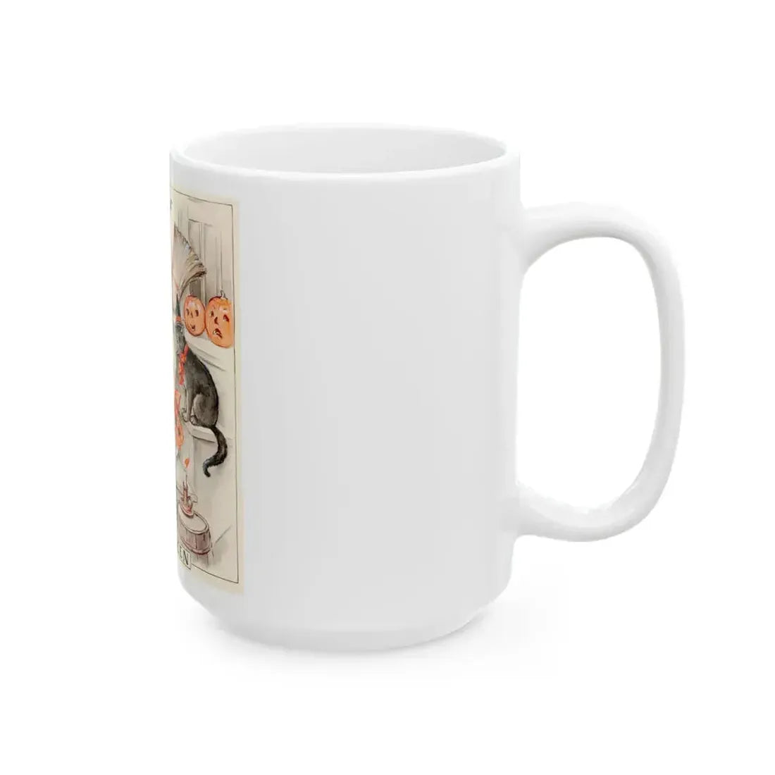 Halloween Spirits, Hearth and Home magazine cover - White Coffee Mug - Go Mug Yourself