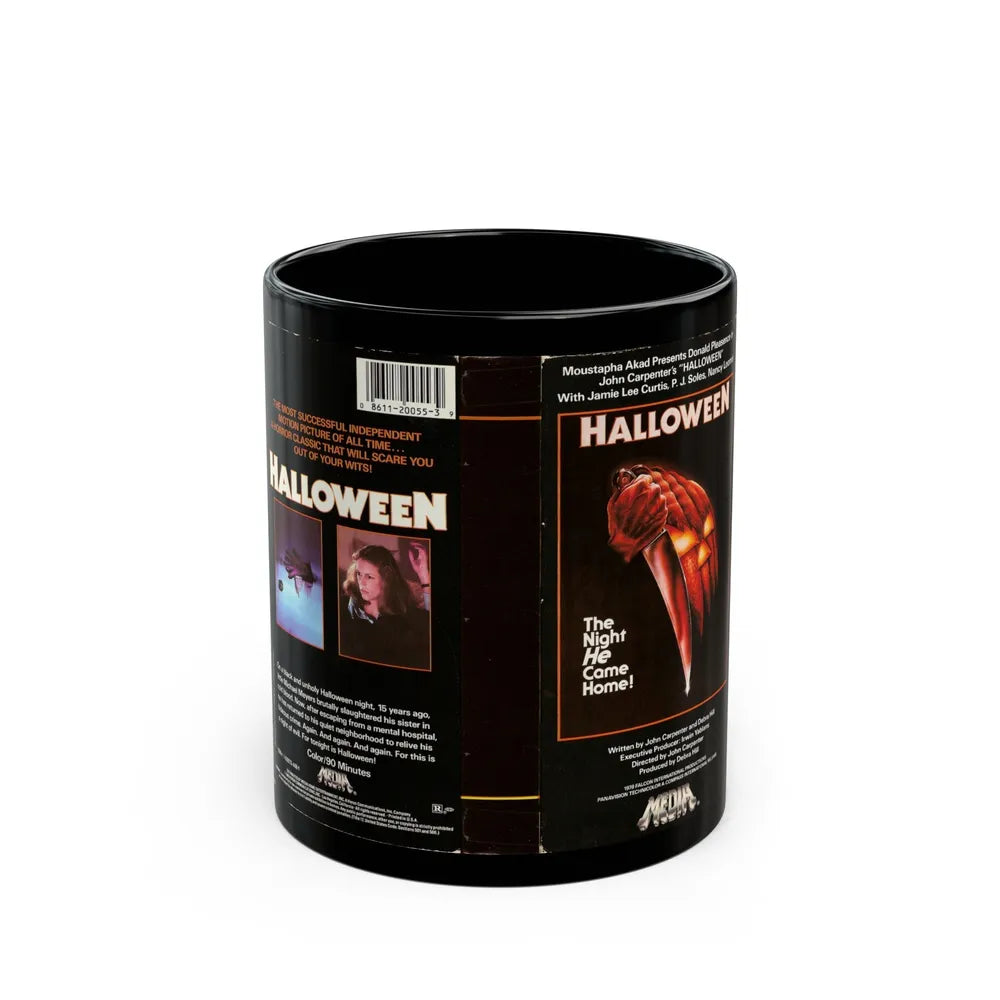 HALLOWEEN (VHS COVER) - Black Coffee Mug-11oz-Go Mug Yourself