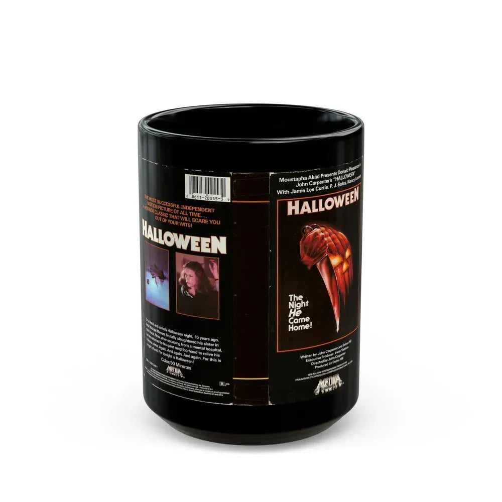 HALLOWEEN (VHS COVER) - Black Coffee Mug 15oz - Go Mug Yourself
