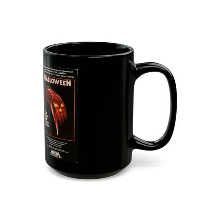 HALLOWEEN (VHS COVER) - Black Coffee Mug-Go Mug Yourself