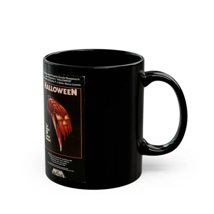 HALLOWEEN (VHS COVER) - Black Coffee Mug-Go Mug Yourself