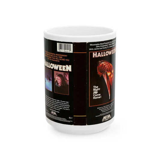 HALLOWEEN (VHS COVER) - White Coffee Mug-15oz-Go Mug Yourself