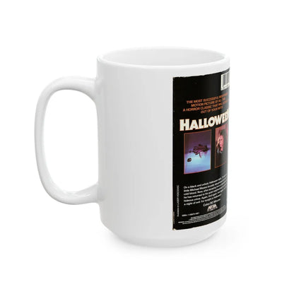 HALLOWEEN (VHS COVER) - White Coffee Mug-Go Mug Yourself