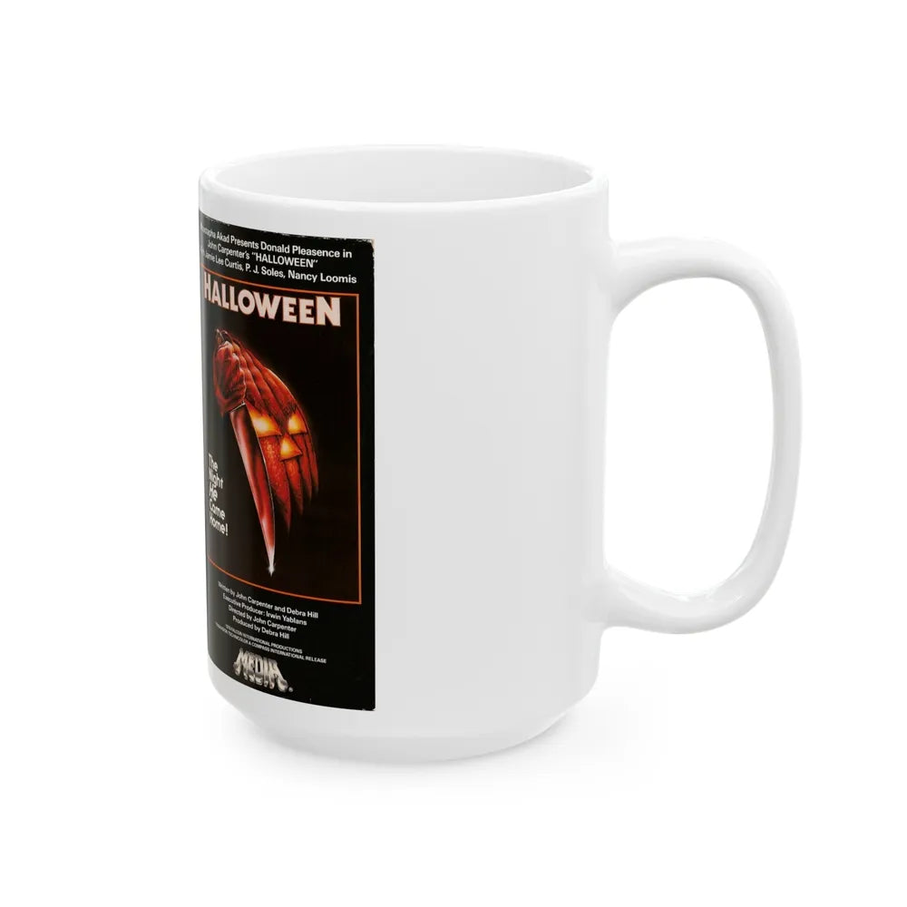 HALLOWEEN (VHS COVER) - White Coffee Mug-Go Mug Yourself