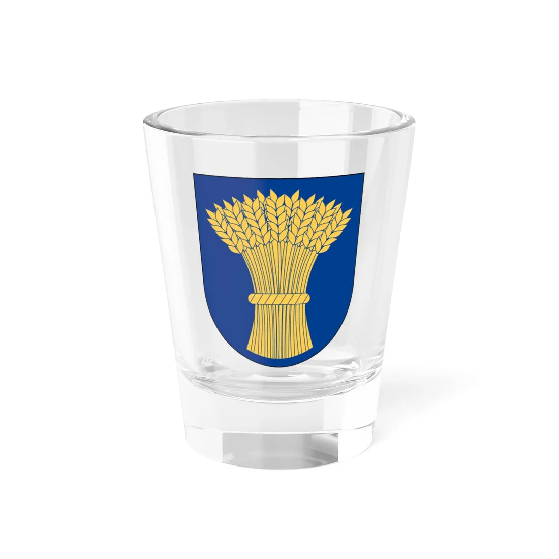 Halmstad härad vapen (Sweden) (Coat of Arms) Shot Glass 1.5oz 1.5oz - Go Mug Yourself