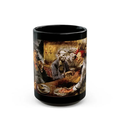 Ham on Cheese on Rye, Collier's, May 29, 1948 - Black Coffee Mug 15oz - Go Mug Yourself