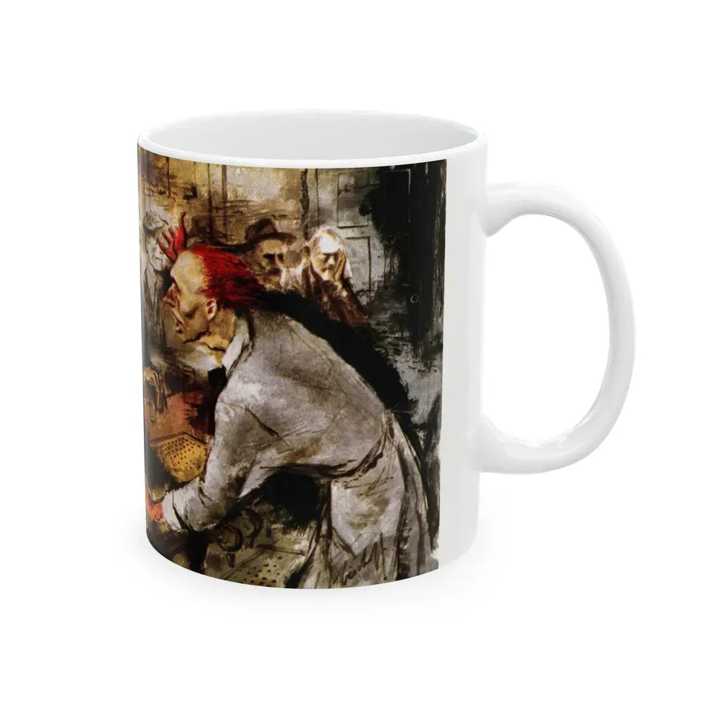 Ham on Cheese on Rye, Collier's, May 29, 1948 - White Coffee Mug - Go Mug Yourself