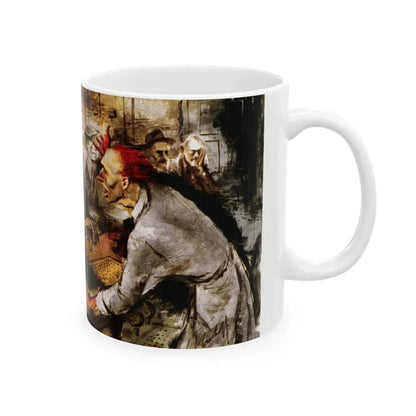 Ham on Cheese on Rye, Collier's, May 29, 1948 - White Coffee Mug - Go Mug Yourself