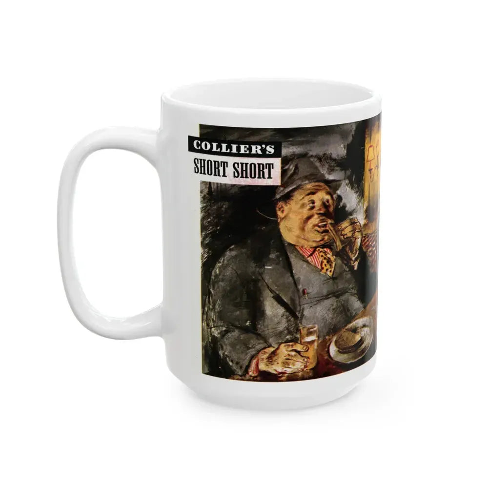 Ham on Cheese on Rye, Collier's, May 29, 1948 - White Coffee Mug - Go Mug Yourself