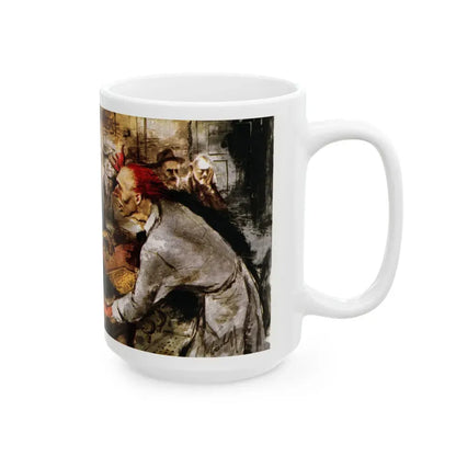 Ham on Cheese on Rye, Collier's, May 29, 1948 - White Coffee Mug - Go Mug Yourself