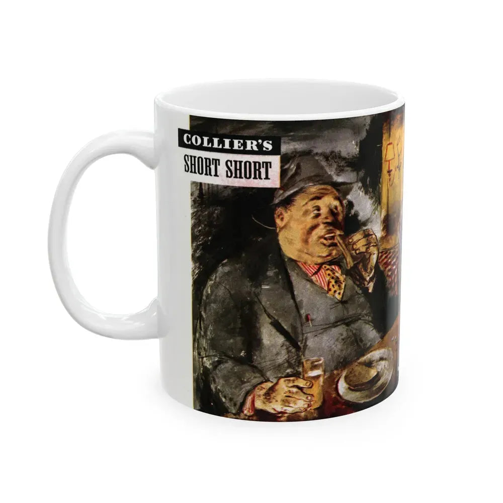 Ham on Cheese on Rye, Collier's, May 29, 1948 - White Coffee Mug - Go Mug Yourself
