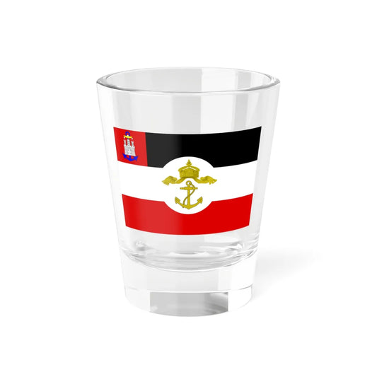 Hamburg Dienstflagge Regierungsfz 1893-1921 (Germany) Shot Glass 1.5oz 1.5oz - Go Mug Yourself