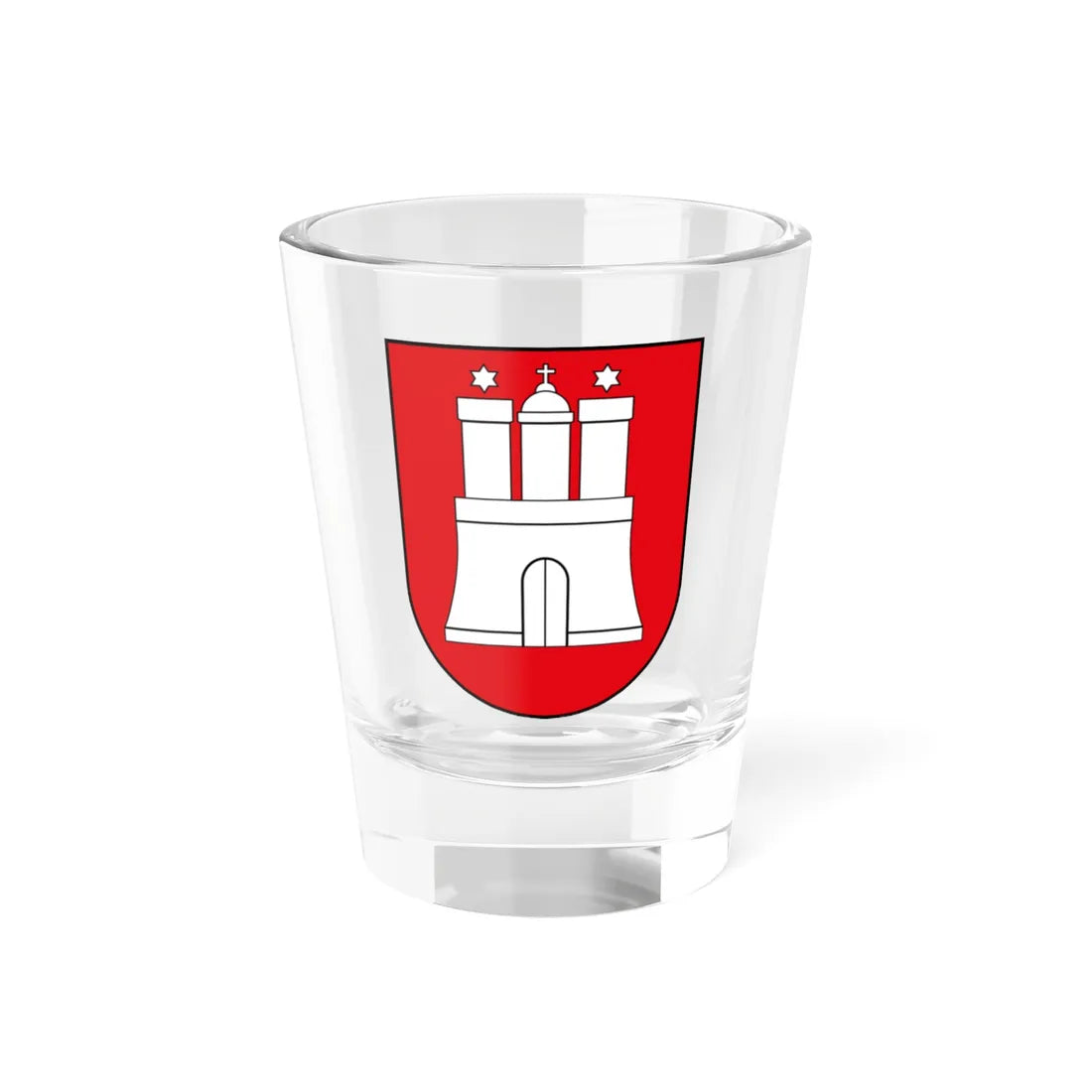 Hamburg-symbol (Germany) (Coat of Arms) Shot Glass 1.5oz 1.5oz - Go Mug Yourself