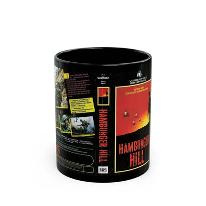 HAMBURGER HILL (VHS COVER) - Black Coffee Mug 11oz - Go Mug Yourself