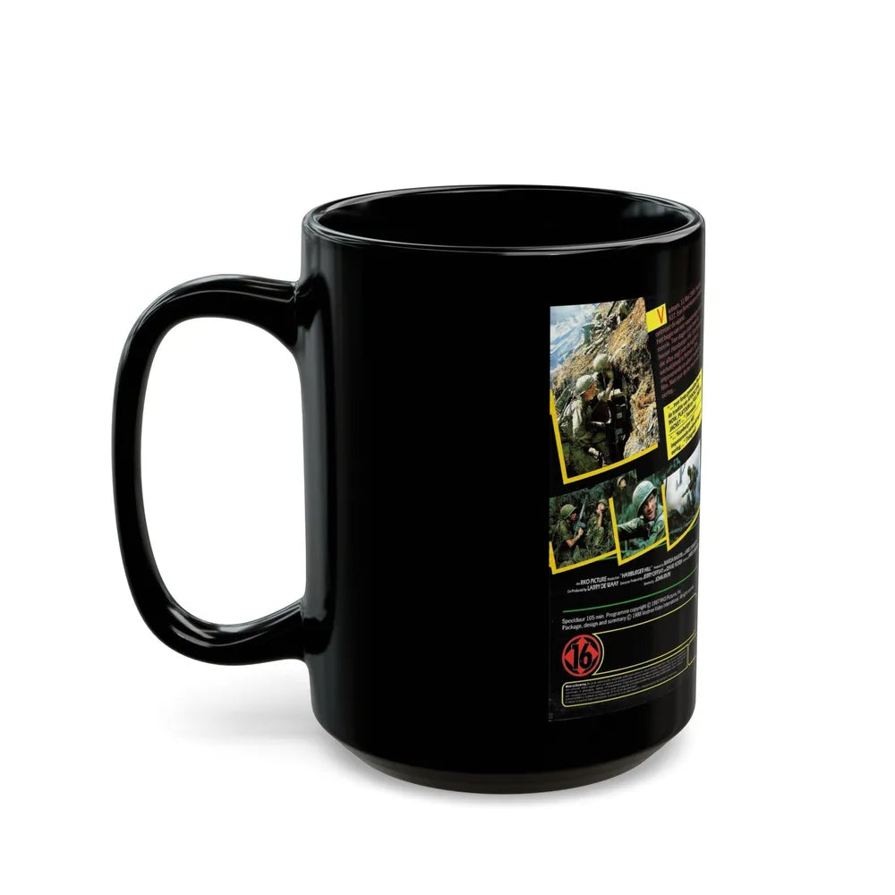 HAMBURGER HILL (VHS COVER) - Black Coffee Mug-Go Mug Yourself