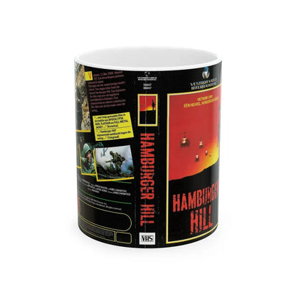 HAMBURGER HILL (VHS COVER) - White Coffee Mug 11oz - Go Mug Yourself