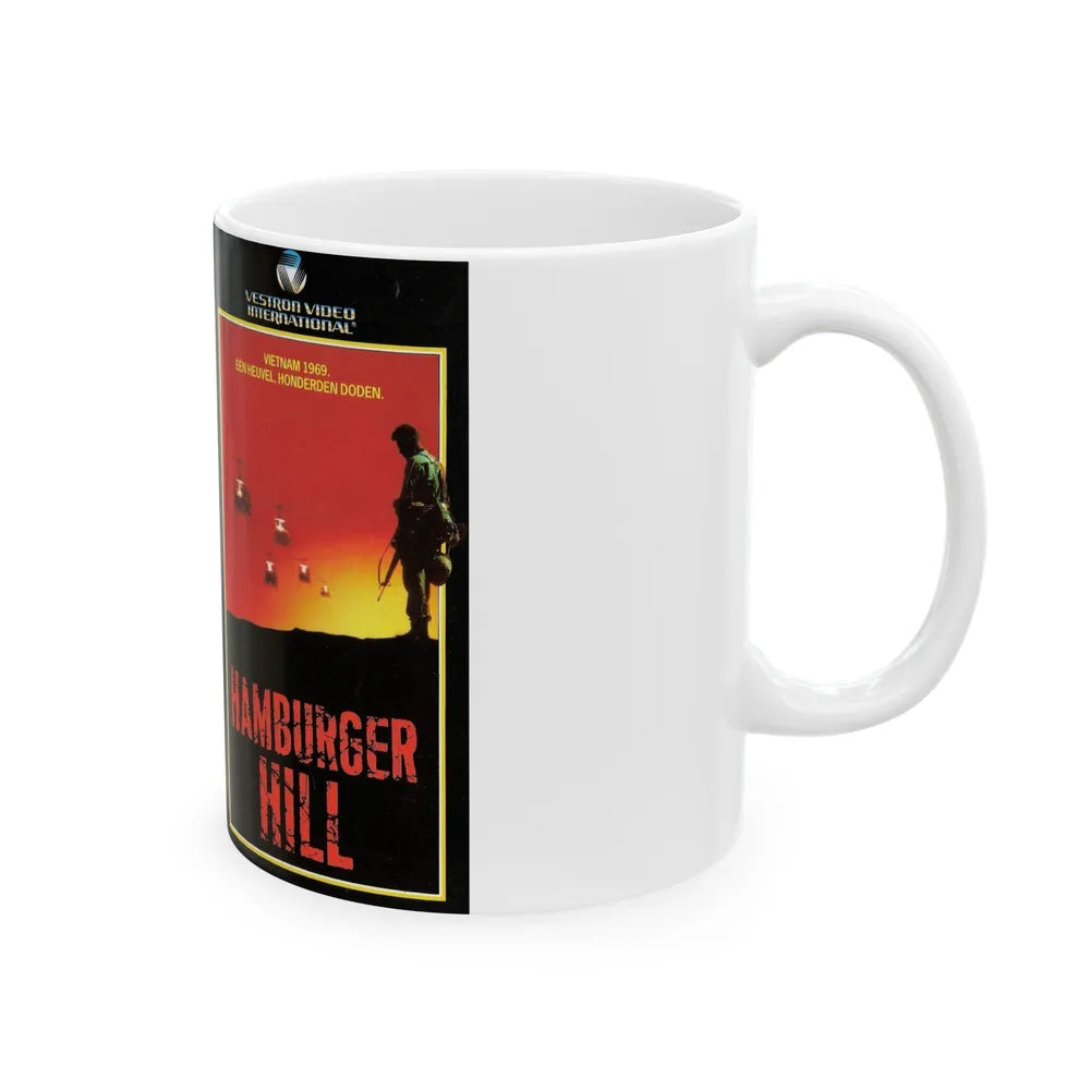 HAMBURGER HILL (VHS COVER) - White Coffee Mug-Go Mug Yourself