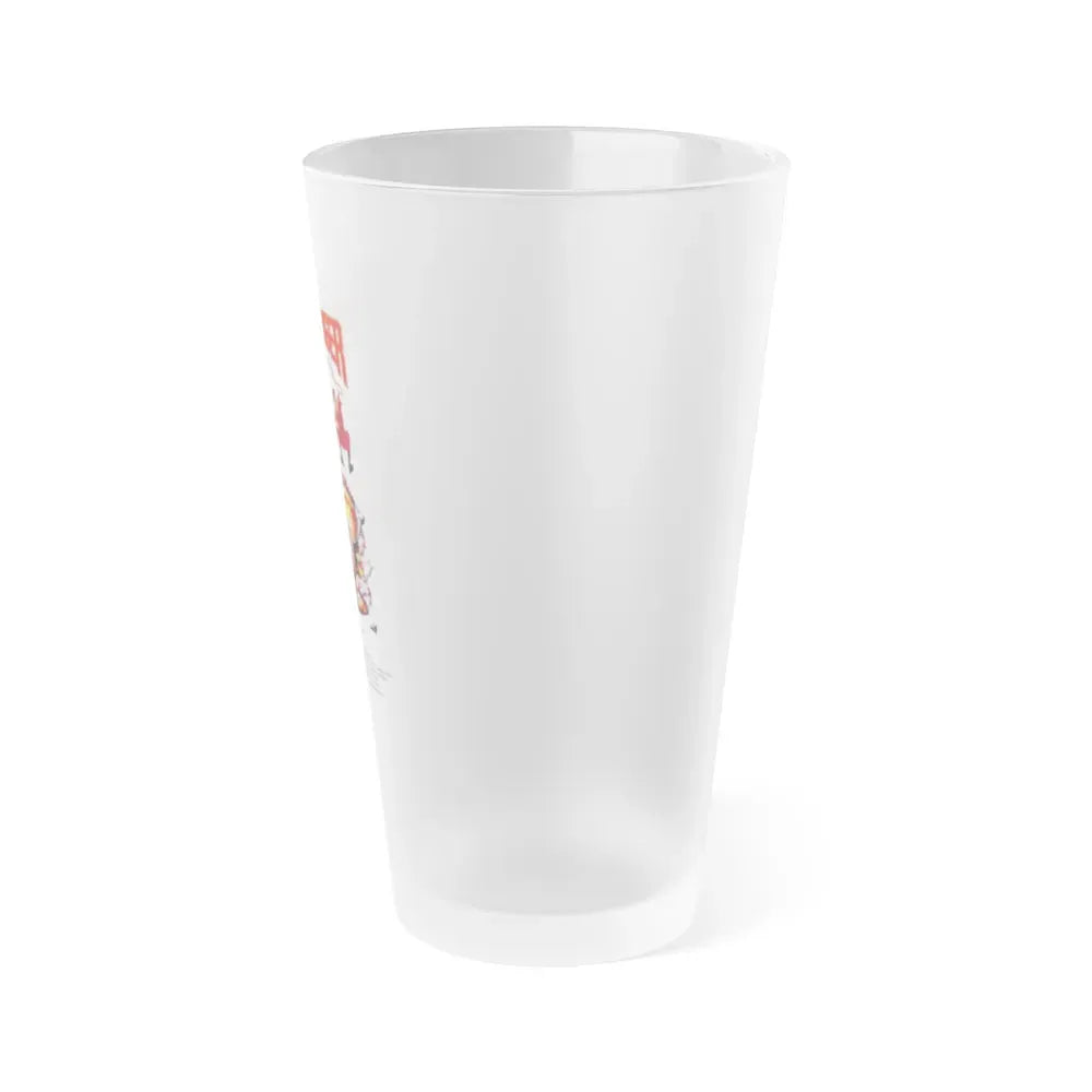 HAMBURGER THE MOTION PICTURE 1986 Movie Poster - Frosted Pint Glass 16oz - Go Mug Yourself